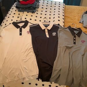 Texas A&M Adidas Golf Polos